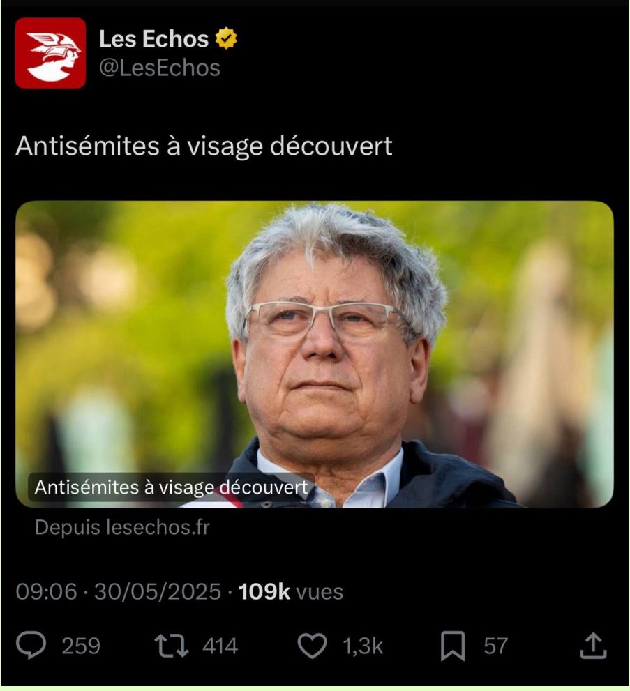 Les calomnies et manipulations ça suffit : je porte plainte pour diffamation contre Madame Banon et le journal <a href="/LesEchos/">Les Echos</a> qui a abrité et relayé sa tribune qui veut, une fois de plus, faire passer les défenseurs du droit international à Gaza pour des antisémites.