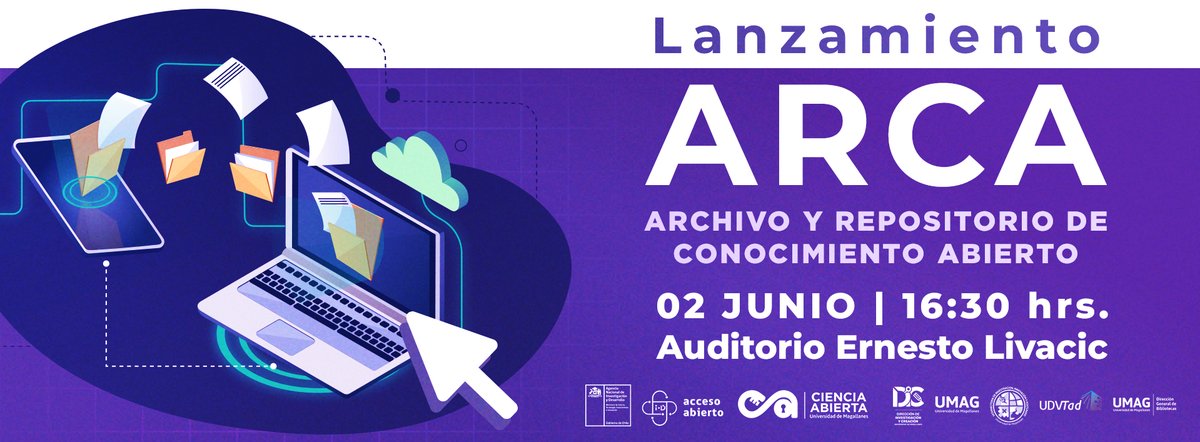 Lanzamiento de ARCA-UMAG: visibilizando el conocimiento abierto con el primer sistema CRIS de la región.
📷 Fecha: Lunes 2 de junio de 2025
📷 Hora: 16:30 hrs.
📷 Lugar: Auditorio Ernesto Livacic UMAG