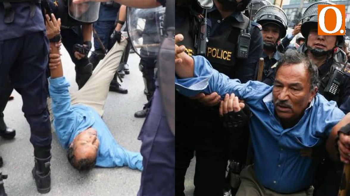 eOrganiser's tweet photo. Nepal’s Former Deputy PM Kamal Thapa manhandled by police during pro-monarchy protest; says resolve to restore Hindu nation and monarchy is now stronger.

Thapa said the incident has further strengthened their determination to break free from the corrupt system and reinstate Nepal as a Hindu Rashtra under the monarchy.