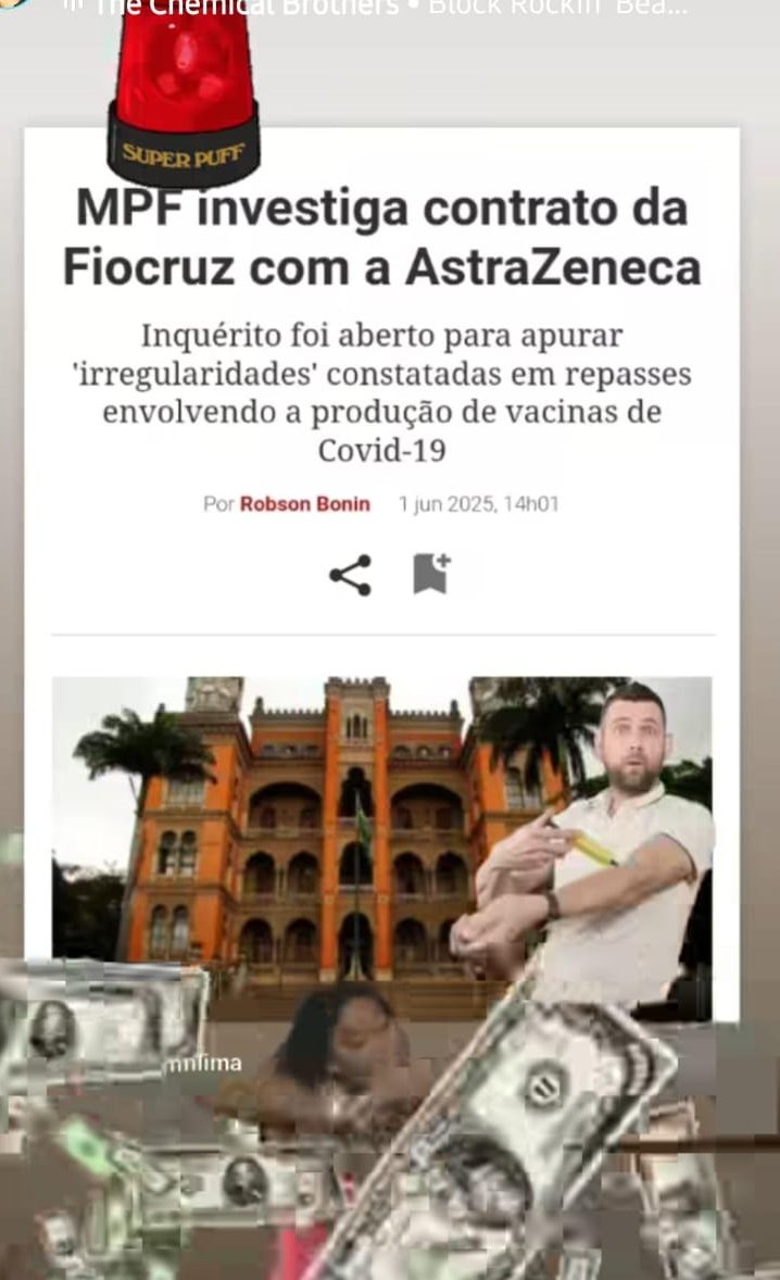 O MP está investigando a FioCruz e o contrato sigiloso c/a Astrazeneca q tirou vidas e custou bilhões. PQ um influenciador científico q defende Estado menor e transparência NUNCA mencionou o sigilo? PQ se omite? A quem ele serve? Este é seu tweet mais recente sobre a FioCruz🤡