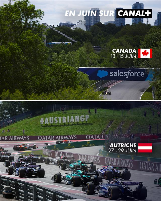 CanalplusF1's tweet image. 2 Grands Prix en juin sur CANAL+ 🇨🇦🇦🇹

On veut le nom des deux vainqueurs ! #F1