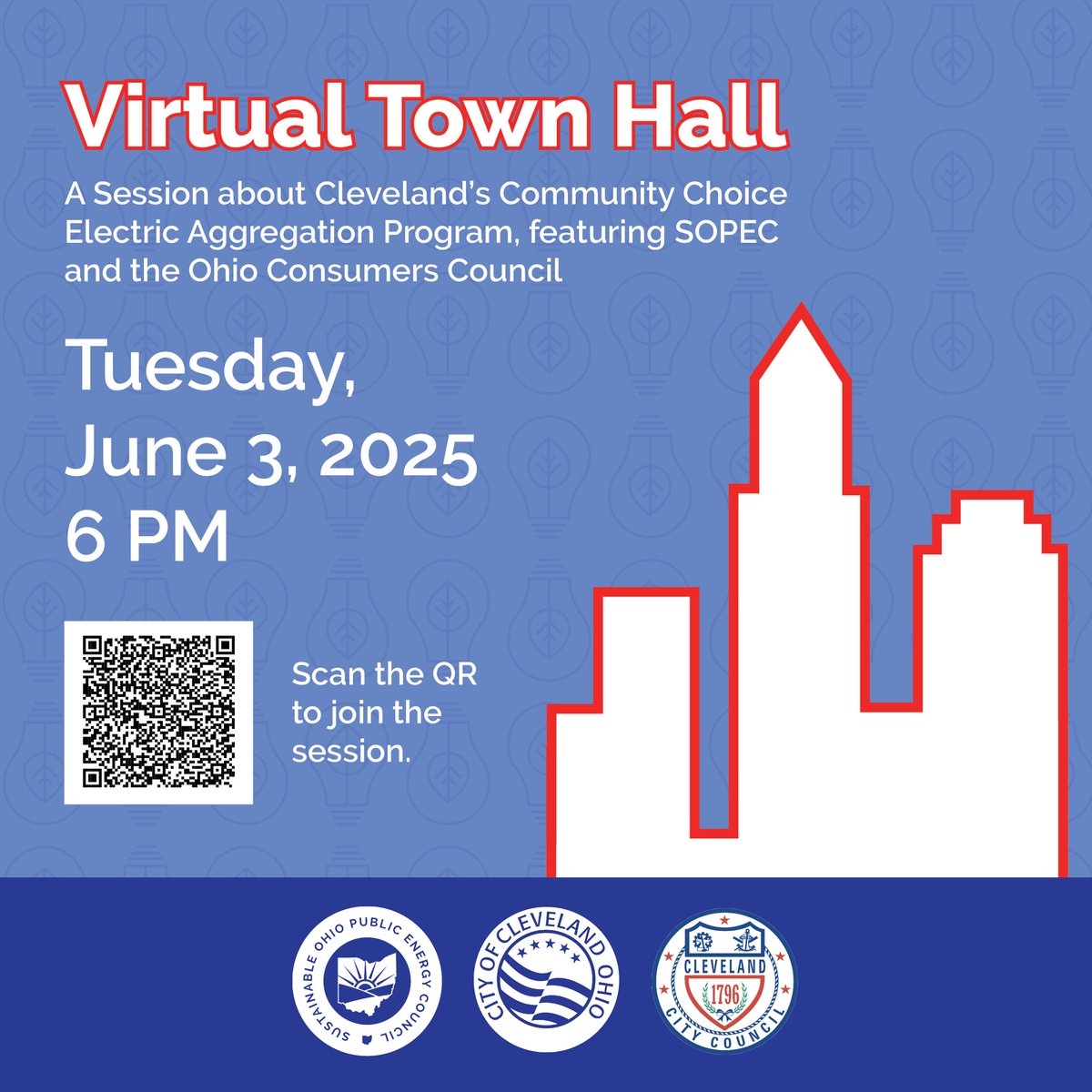 Sustainable Cleveland (@sustainablecle) on Twitter photo Confused about your electric bill? Join us tomorrow, June 3rd for a free virtual town hall on <a href="/CityofCleveland/">City of Cleveland</a>’s electric aggregation program.
We’ll explain your bill, talk aggregation, & answer your questions. <a href="/OCC4Consumers/">Office of the Ohio Consumers' Counsel</a> @SOPECEnergy
REGISTER ▶ ow.ly/uVeR50VQ4RU Confused about your electric bill? Join us tomorrow, June 3rd for a free virtual town hall on <a href="/CityofCleveland/">City of Cleveland</a>’s electric aggregation program.
We’ll explain your bill, talk aggregation, & answer your questions. <a href="/OCC4Consumers/">Office of the Ohio Consumers' Counsel</a> @SOPECEnergy
REGISTER â–¶ ow.ly/uVeR50VQ4RU