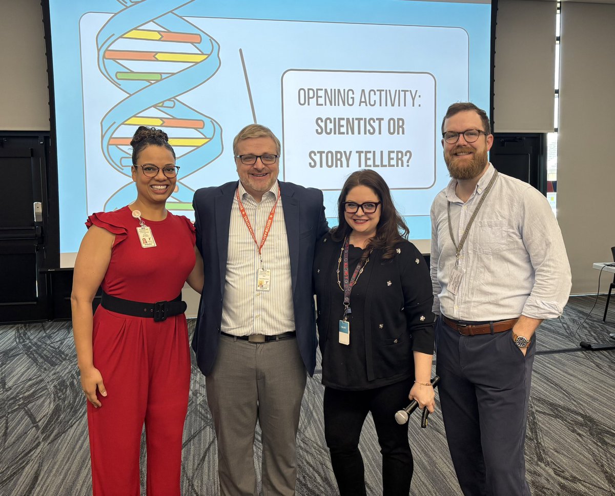 drsttx's tweet image. Kicking off summer PD with an incredible cross discipline session for RLA and Science teachers. Thanks to @DaveSurdovel, @MrsvanPutten and Jay DeCoste for being the best presentation partners. Such great collaboration and discussion from this packed room of instructional leaders.