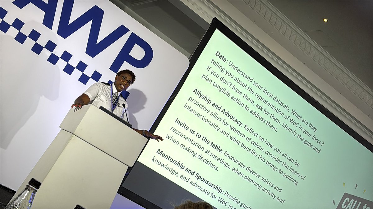 Hearing about the barriers for women of colour in policing and how we can all provide support…. Sharing her own experience Tanya says “You can’t change an organisation from the outside”

#bawp #bawpawards #bawpawards2025