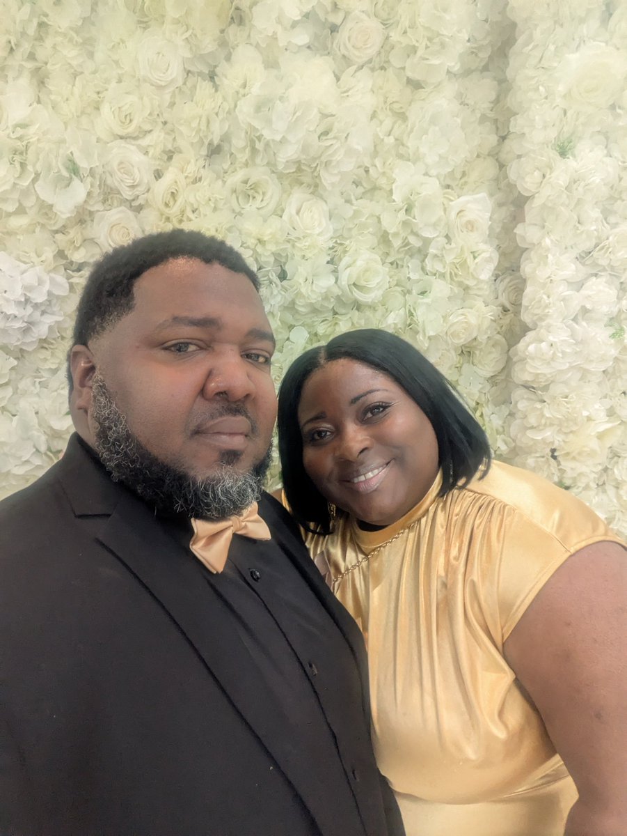 Up early this morning thanking God for 18 wonderful years of marriage. The road hasn't always been easy, but the destination has always been worth it. Happy Anniversary to us!