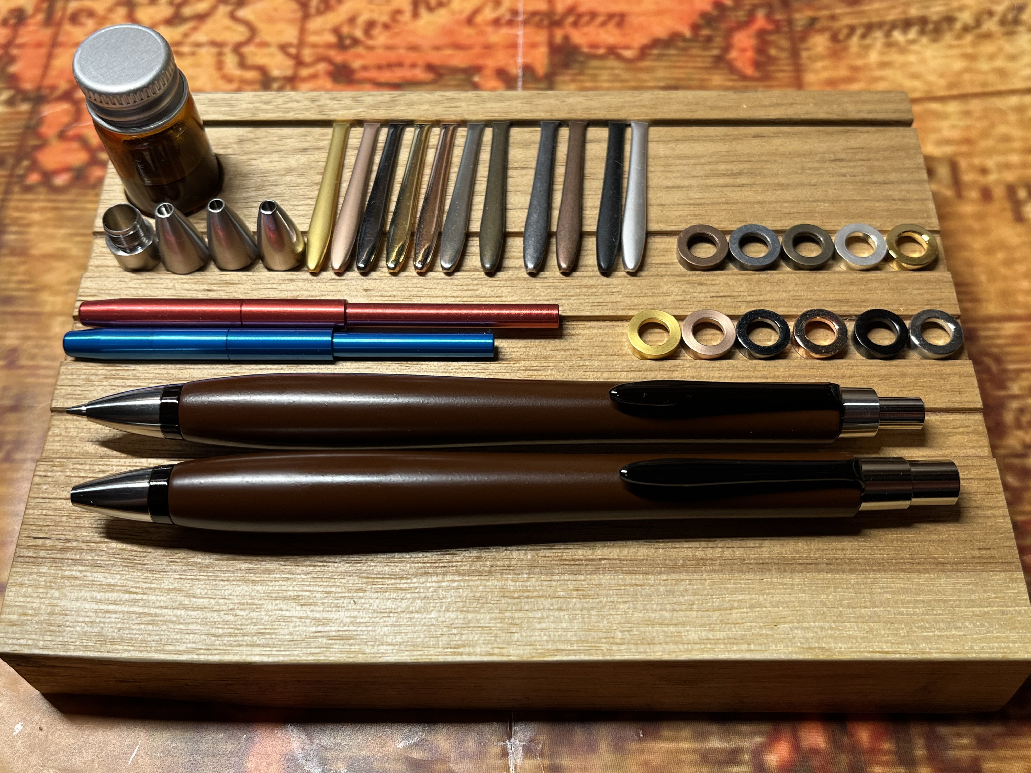 ファッション 真鍮梨地・煌 ウッドペンクラフト Woodpen 研ご craft 筆記具
