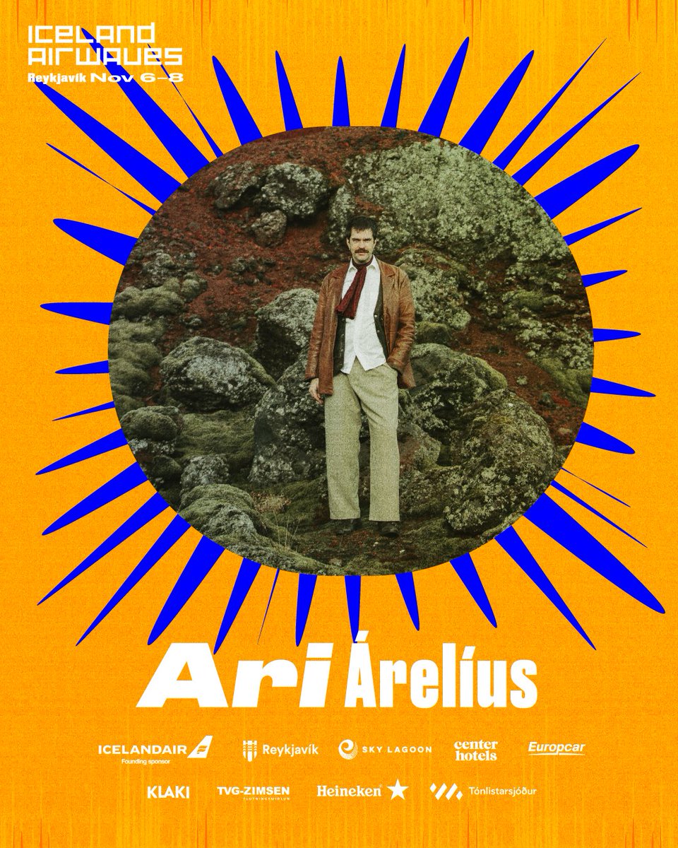 Arí Árelíus blends psychedelic rock, jazz, desert blues, and Icelandic folk into a sound that feels both earthy and otherworldly. Dubbed “Icelandic desert music” and “mountain funk,” his music fuses surreal textures with soulful grooves. 🌴