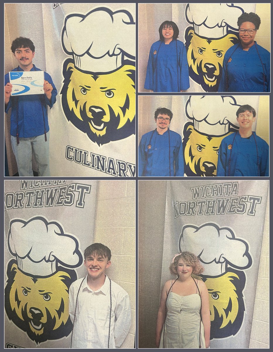 Congrats to all our Kansas ProStart Seniors! Check out these grads from <a href="/Wichita_NW/">Wichita Northwest HS</a> who repped their <a href="/ServSafe/">ServSafe</a> Manager Certification cords at graduation!