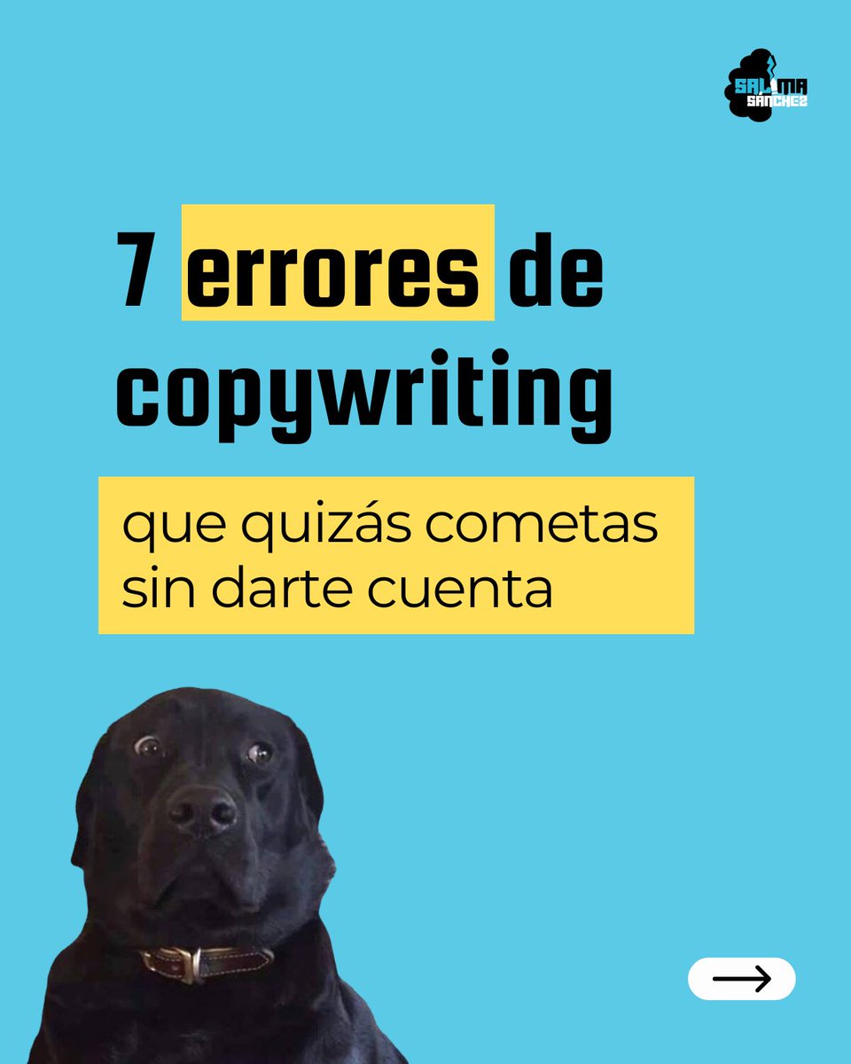🚨 7 errores de copy que no deberías cometer 

¿Te esfuerzas en escribir buenos textos y aun así no venden?

Puede que estés cometiendo estos errores de copywriting sin darte cuenta.

Son fallos muy comunes y sencillos de solucionar.

Échales un vistazo 👇🏻

#copywriting