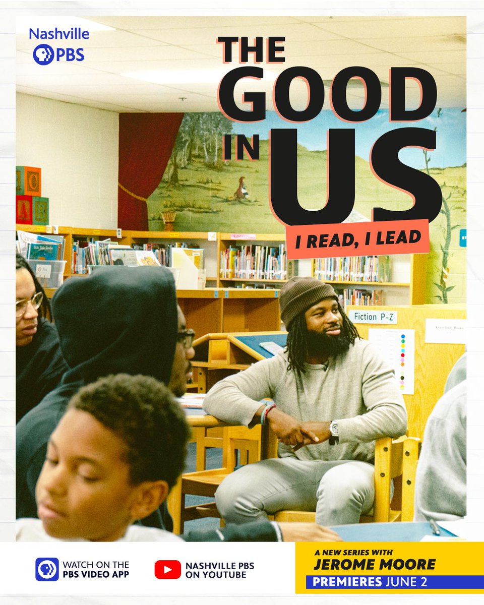 MBK Nashville (@mbknashville) on Twitter photo Check out the premiere of <a href="/Jeromelmoore/">Jerome Moore</a>’s new PBS series, ‘The Good in Us’, featuring @mbknashville’s “I Read, I Lead” campaign at <a href="/CumberlandMnps/">CumberlandMNPS</a>. It premiere at noon today at this link: youtu.be/QeuVbZ9mMQo! Check out the premiere of <a href="/Jeromelmoore/">Jerome Moore</a>’s new PBS series, ‘The Good in Us’, featuring @mbknashville’s “I Read, I Lead” campaign at <a href="/CumberlandMnps/">CumberlandMNPS</a>. It premiere at noon today at this link: youtu.be/QeuVbZ9mMQo!