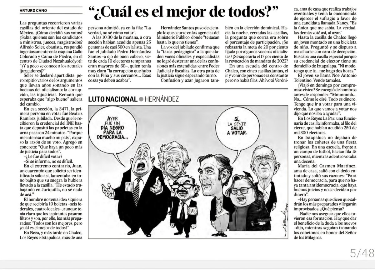 De un recorrido por municipios del Estado de México salió esta breve crónica de la elección judicial.