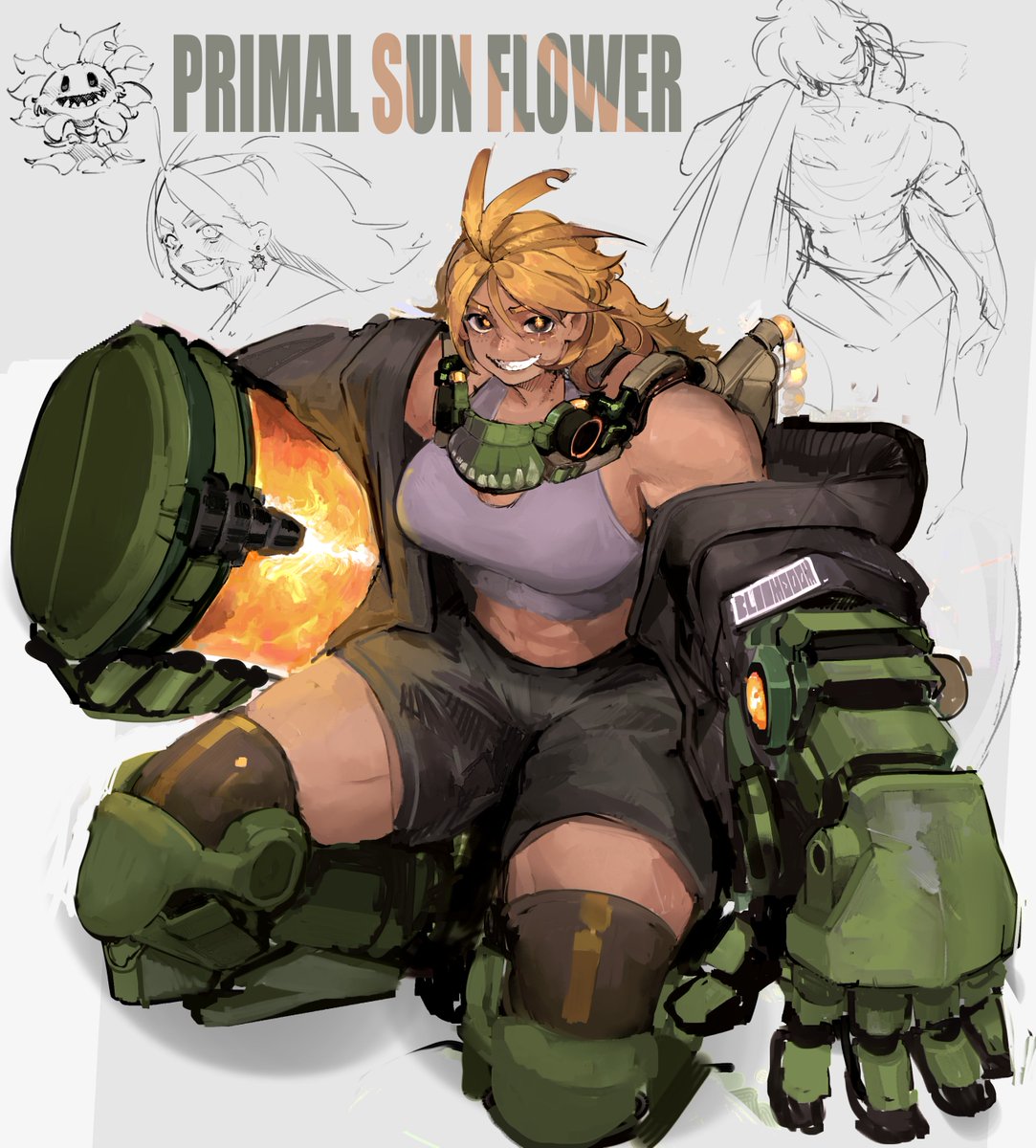 Primal Sunflower #pvzfanart