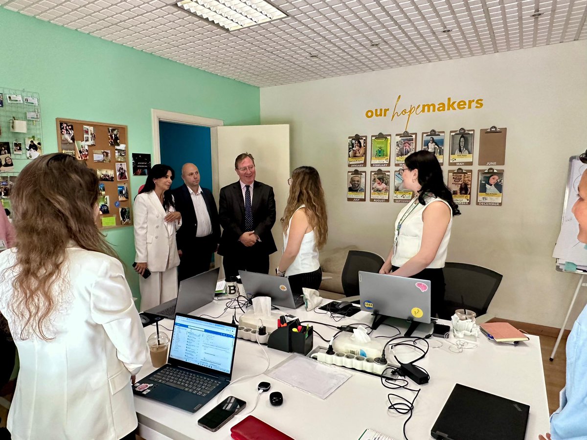 MiaAtoui's tweet image. A heartfelt thank you to Your Excellency @HamishCowell and the incredible team @ukinlebanon for your long-awaited visit to @embrace_lebanon. Your unwavering support for #mentalhealth in #Lebanon, especially through the toughest and most uncertain times our country has faced,…