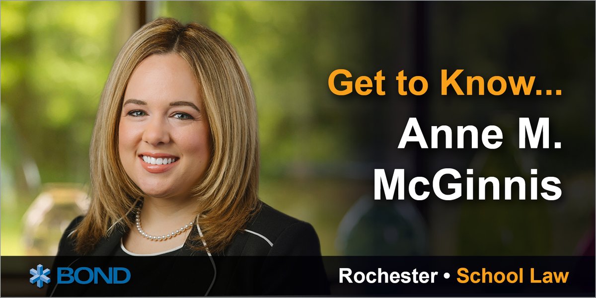 Get to know Bond attorney Anne McGinnis. Learn more about Anne, an attorney in the firm's school law practice group, here: bit.ly/4dN0OCU.