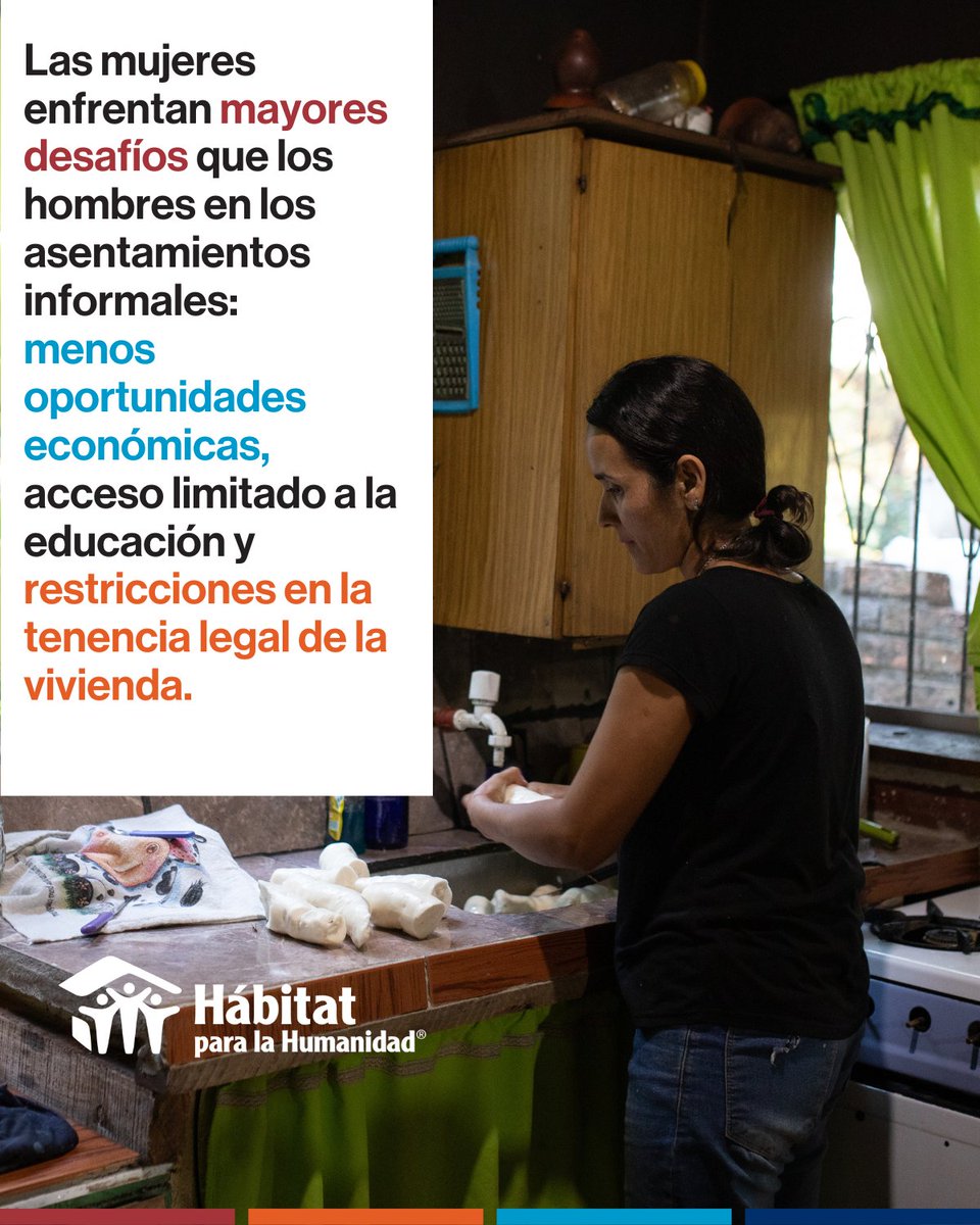 habitatpy's tweet image. 👩‍⚕️🏚️ Las mujeres en asentamientos informales enfrentan más riesgos y menos acceso a educación 📚, salud  y vivienda 🏠.
Mejorar sus hogares podría evitar 20,3M de enfermedades  y 1 de cada 4 muertes maternas 🤰❌.
📘 Más en #HomeEquals: habitat.org/womens-health