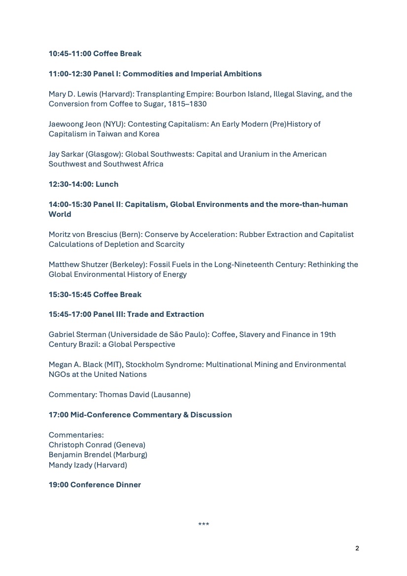 MoritzBrescius's tweet image. Truly exciting conference going on in Basel: “New Global Histories of Capitalism & the Environment”! It also celebrates the tenth anniversary of the Weatherhead Initiative on Global History at Harvard. Stay tuned for the publication