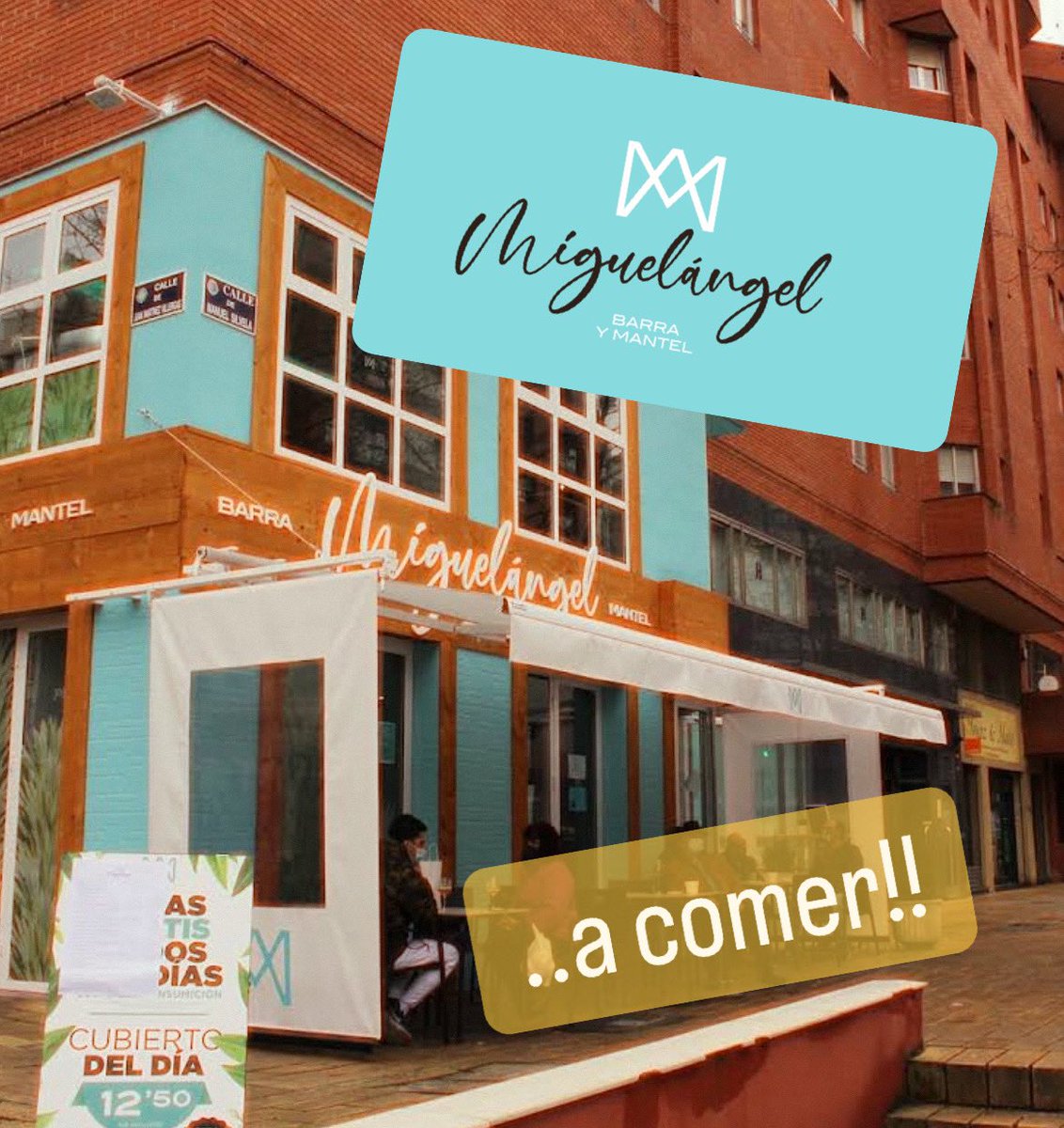 RESTAURANTE MIGUELANGEL BARRA Y MANTEL
Situado en pleno centro de Parquesol, será el encargado de dar de comer a los participantes del encuentro. Su amplia variedad de cocina y calidad de producto son garantía de éxito! #balonmano #balonmanoveterano #balonmanovalladolid #handball
