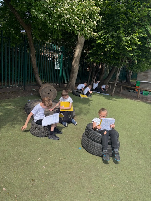 Last pic of Y3 enjoying hearing one another's version of 'The Egyptian Cinderella.'