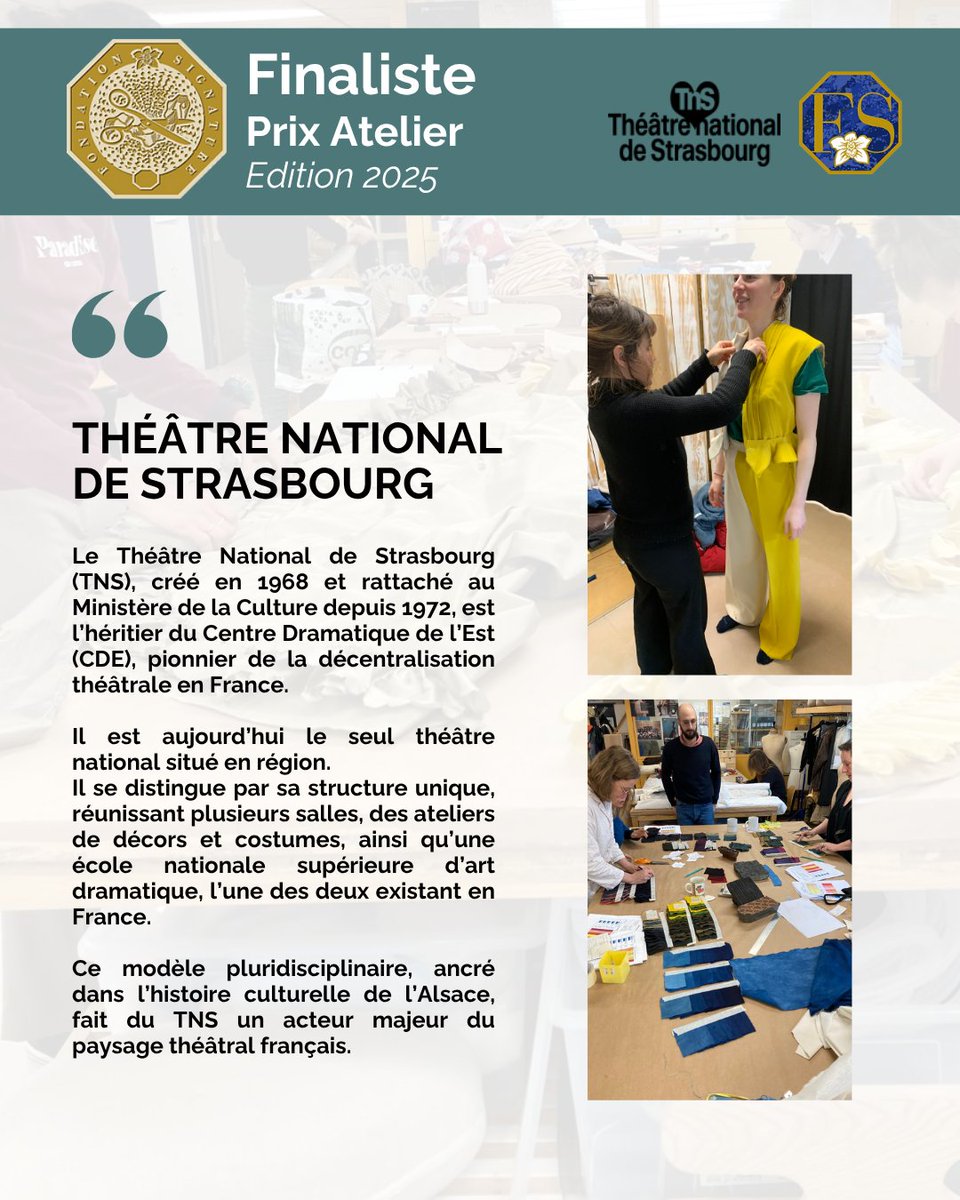 Fondation Signature (@fondationsigna2) on Twitter photo đ Le TNS (Théùtre National de Strasbourg), laurĂ©at du Prix dâAtelier 2025 de la <a href="/FONDATIONSIGNA2/">Fondation Signature</a> !
Les finalistes :
1er : Opéra de Lyon
2e : Opéra national du Rhin
3e : Théùtre national de lâ<a href="/Opera_Comique/">OpĂ©ra-Comique</a>
4e : <a href="/theatrechatelet/">Théùtre du Chùtelet</a>
<a href="/nataliasmalto/">Natalia Smalto</a> đ Le TNS (Théùtre National de Strasbourg), laurĂ©at du Prix dâAtelier 2025 de la <a href="/FONDATIONSIGNA2/">Fondation Signature</a> !
Les finalistes :
1er : Opéra de Lyon
2e : Opéra national du Rhin
3e : Théùtre national de lâ<a href="/Opera_Comique/">OpĂ©ra-Comique</a>
4e : <a href="/theatrechatelet/">Théùtre du Chùtelet</a>
<a href="/nataliasmalto/">Natalia Smalto</a>