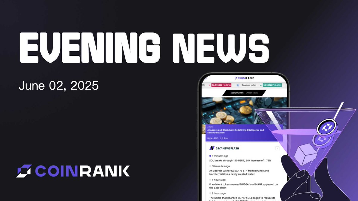 CoinRank (@coinrank_io) on Twitter photo Evening News Update #Web3
🛡️ #Wintermute (<a href="/wintermute_t/">Wintermute</a>) injects warnings into "CrimeEnjoyor" malicious contracts targeting #Ethereum wallets. 97% of EIP-7702 authorizations use same exploit code, but attackers haven't profited from 79K attempts.
💵 Bank of America: Trade Evening News Update #Web3
🛡️ #Wintermute (<a href="/wintermute_t/">Wintermute</a>) injects warnings into "CrimeEnjoyor" malicious contracts targeting #Ethereum wallets. 97% of EIP-7702 authorizations use same exploit code, but attackers haven't profited from 79K attempts.
💵 Bank of America: Trade
