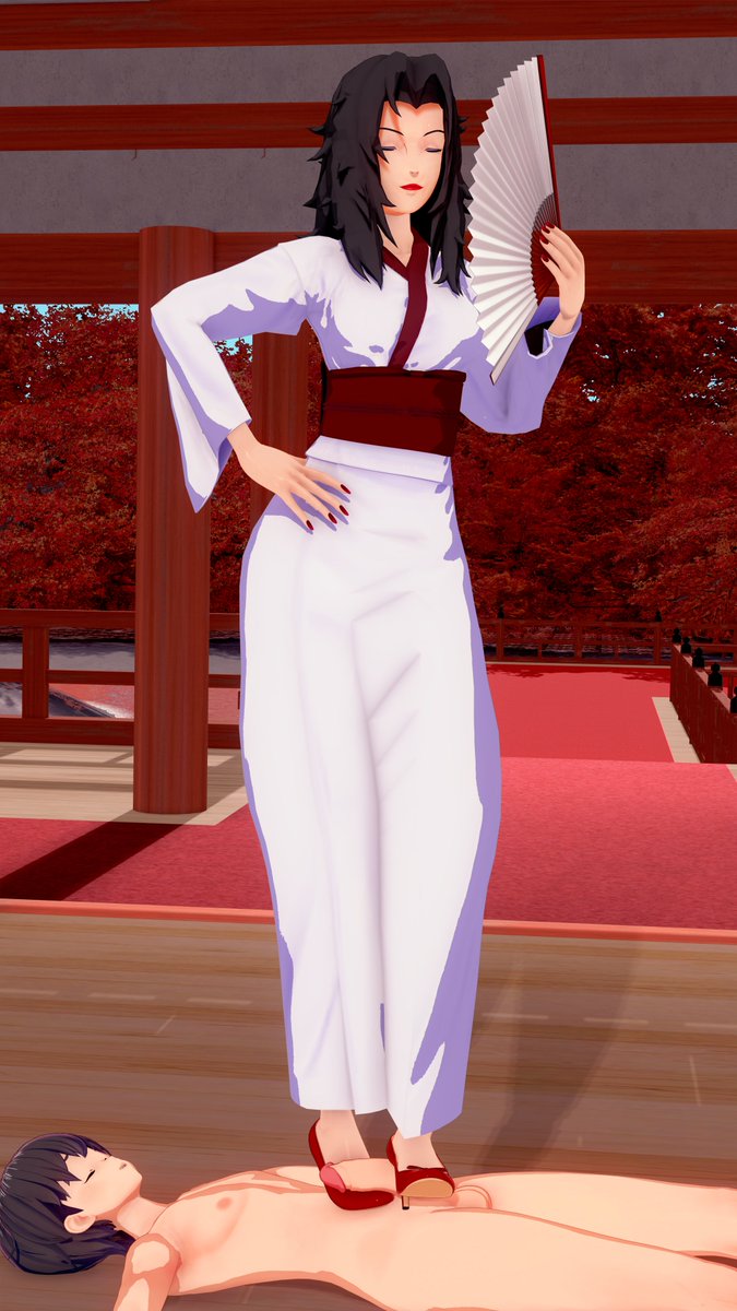 KalZapp's tweet photo. Kurenai stimulates you with her high heels #shoejob #heeljob #highheels #kurenai #kurenaiyuuhi https://t.co/8bhWKhlFUn
