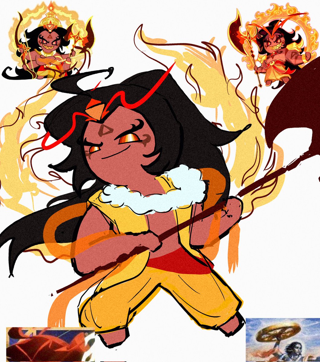 好！！我自己畫！！！！你不出衣服我就自己設計自己畫出來！
先來個大概草圖
六日來加強細化
（被刺激到的香料廚