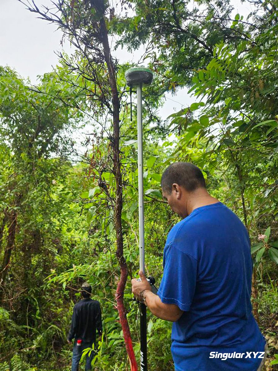 singularxyz's tweet photo. 🌿 Forest survey in action with X1 GNSS Receiver!
Working deep in dense forest and along streams, the X1 performs reliably in internal radio mode — providing centimeter-level accuracy in challenging environments. From creek banks to thick forest canopies,  keep the survey going. https://t.co/o1kEY05YC6