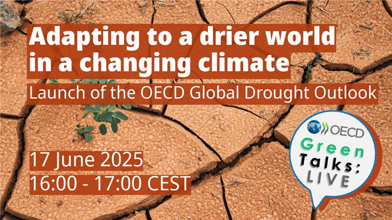 🌍How can governments strengthen drought resilience as climate change intensifies?

🗓️Join our <a href="/OECD/">OECD ➡️ Better Policies for Better Lives</a> #GreenTalks LIVE webinar on 17 June for expert insights &amp; actionable recommendations from our new report, launching that day!

🔗 Register here➡️
oecd.org/en/events/2025…