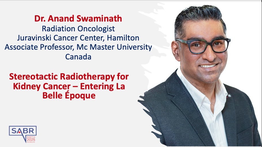 SABR Canada (@sabrcanada) on Twitter photo Our #SABRCAN25 GU Speakers!
Thursday June 5 2025
<a href="/DrAndrewLoblaw/">Dr. Andrew Loblaw</a> <a href="/UofTDRO/">Radiation Oncology</a> <a href="/Sunnybrook/">Sunnybrook Health Sciences Centre</a> - SBRT: Hitting Harder, Faster, & Smarter in Unfavourable Risk Prostate Cancer
Dr. Anand Swaminath <a href="/McMasterU/">McMaster University</a> - Stereotactic Radiotherapy for Kidney Cancer - Entering La Belle Époque Our #SABRCAN25 GU Speakers!
Thursday June 5 2025
<a href="/DrAndrewLoblaw/">Dr. Andrew Loblaw</a> <a href="/UofTDRO/">Radiation Oncology</a> <a href="/Sunnybrook/">Sunnybrook Health Sciences Centre</a> - SBRT: Hitting Harder, Faster, & Smarter in Unfavourable Risk Prostate Cancer
Dr. Anand Swaminath <a href="/McMasterU/">McMaster University</a> - Stereotactic Radiotherapy for Kidney Cancer - Entering La Belle Époque