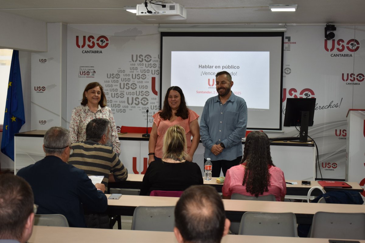 La importancia de comunicar bien se hace esencial en las relaciones laborales. La secretaria de #Comunicación confederal de <a href="/SindicatoUSO/">Confederación USO</a> #LauraEstevez forma a nuestros cuadros. Gracias por la brillante exposición y a todos por su participación. #USOSinDuda