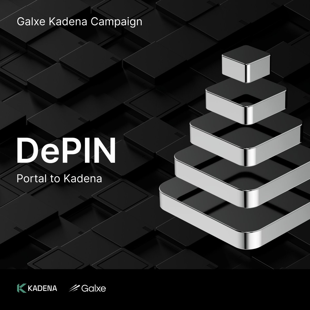 Kadena (@kadena_io) on Twitter photo 🌀 PORTAL TO KADENA: DEPIN
Connect to DePIN infrastructure, manage your nodes and earn tokens.
A new <a href="/GalxeQuest/">Galxe Quest</a> to claim an NFT and win $KDA is live.
➡️ app.galxe.com/quest/Kadena/G… 🌀 PORTAL TO KADENA: DEPIN
Connect to DePIN infrastructure, manage your nodes and earn tokens.
A new <a href="/GalxeQuest/">Galxe Quest</a> to claim an NFT and win $KDA is live.
➡️ app.galxe.com/quest/Kadena/G…