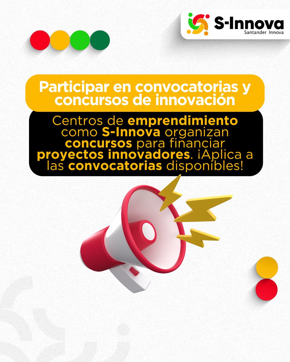 💼💡 ¿Tienes una idea poderosa pero no sabes cómo financiarla?

En S-Innova te conectamos con aliados, inversión y convocatorias que impulsan tu proyecto.
Porque innovar no es solo crear ideas…