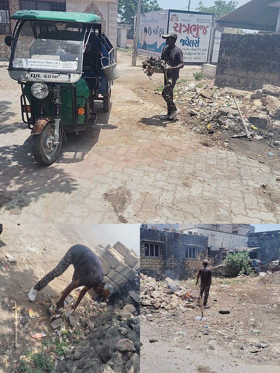 આજરોજ માન.તાલુકા વિકાસ અધિકારી સાહેબશ્રીના માર્ગદર્શન મુજબ માંગરોળ તાલુકા ના શાપુર ગામે ઈ - રીક્ષા મારફત શેરીઓ સફાઈ તેમજ ડોર ટૂ ડોર ધન કચરાનું કલેક્શન કરી યોગ્ય જગ્યા એ નિકાલ ની કામગીરી કરવામાં આવેલ.