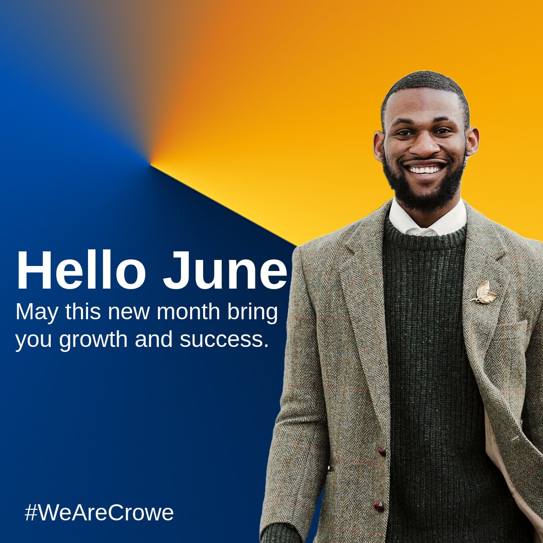 Welcome, June! A new month brings fresh opportunities to make smart decisions that create lasting value. At Crowe Zimbabwe, we are committed to guiding your business toward sustainable success with expert audit, tax, and advisory solutions. #SmartDecisions #LastingValue #CroweZW