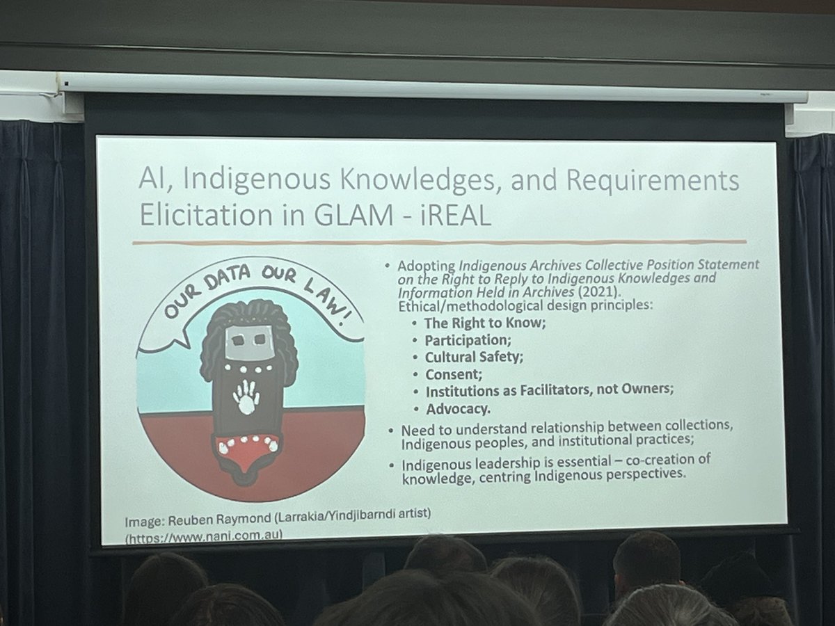 saoghal_beag's tweet photo. Something uncanny about sitting in a library conference in Scotland listening to someone speak about Australian Indigenous archives. Really interested to see if they connect with Gaelic eg institutions are facilitators, not owners #CILIPS #libraries #Gaelic https://t.co/7kUV7f0ada