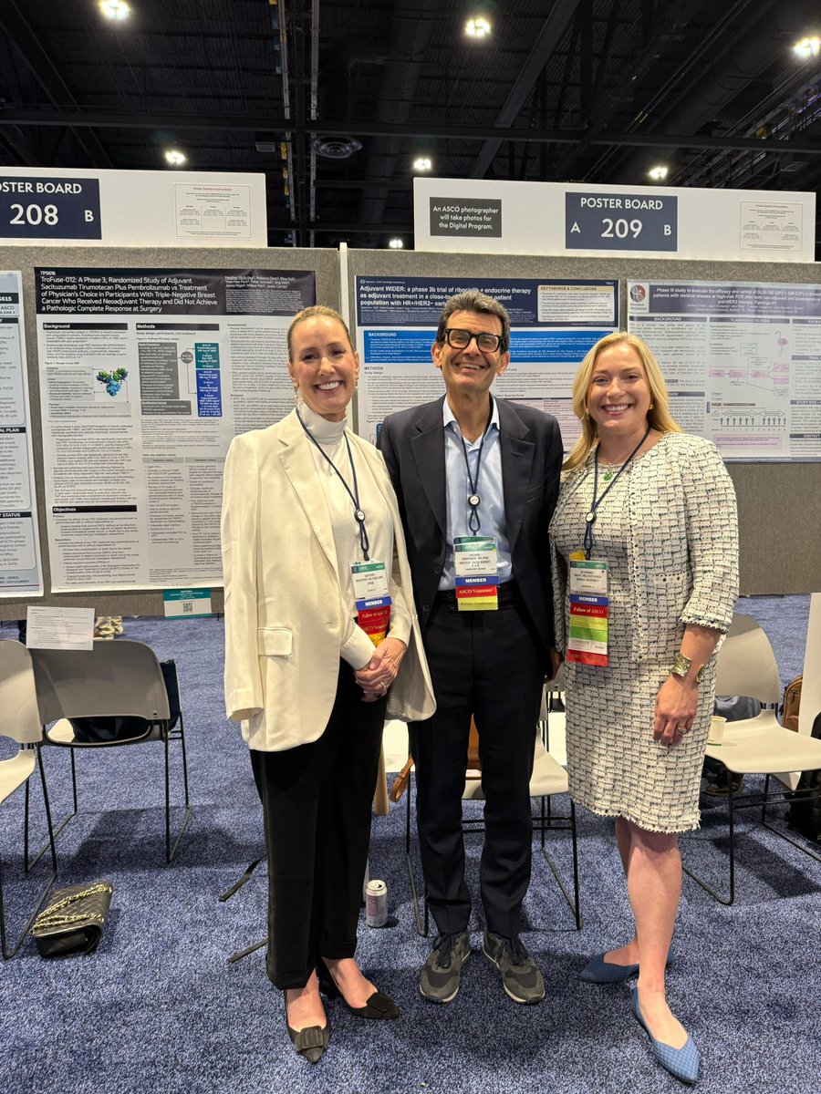 Stephanie Graff, MD, FACP, FASCO (@drsgraff) on Twitter photo My poster neighbors—
“The study was negative, but the friendship was positive” <a href="/hmcarthur/">Heather McArthur, MD, MPH, FASCO</a> <a href="/MIgnatiadis/">Michail ignatiadis</a> #ASCO25 My poster neighbors—
“The study was negative, but the friendship was positive” <a href="/hmcarthur/">Heather McArthur, MD, MPH, FASCO</a> <a href="/MIgnatiadis/">Michail ignatiadis</a> #ASCO25