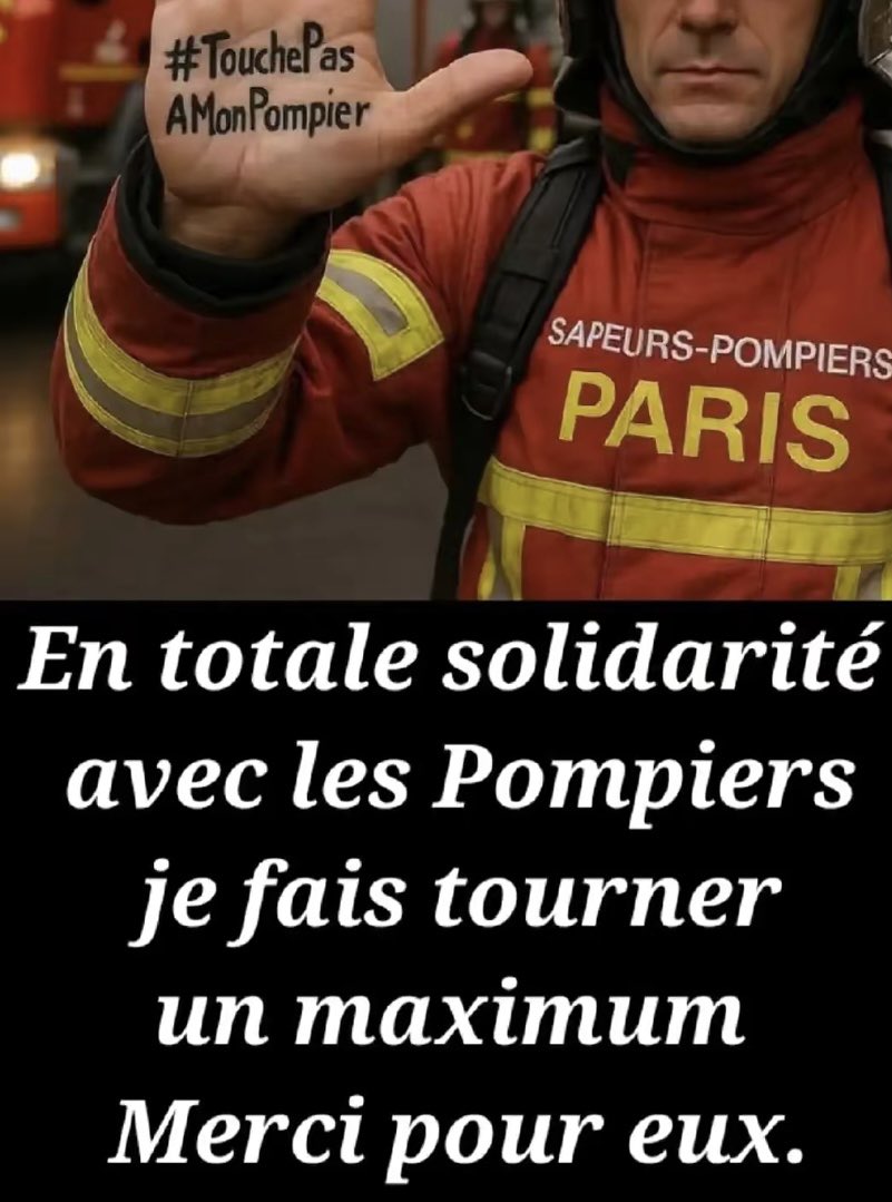 En soutien au pompier attaqué par une bande de racailles qui lui saute dessus et le frappe en plein Paris, alors qu'il tente d'intervenir sur un incendie !