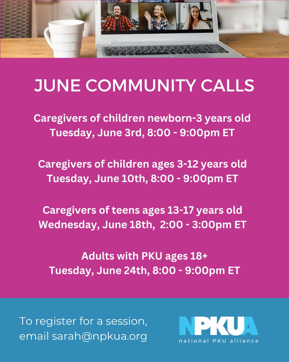 Email sarah@npkua.org to register for this month's community calls!