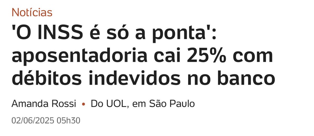 Eu falo isto há semanas.

BANCOS ESTÃO DIRETAMENTE conectados ao roubo do INSS.

Na VEIA! Mamando a conta de idosos há muitos anos.