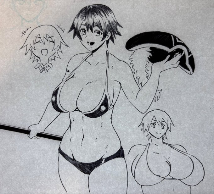 ザガン アナログで描くの楽しいよ〜〜〜修正できないけど…… 