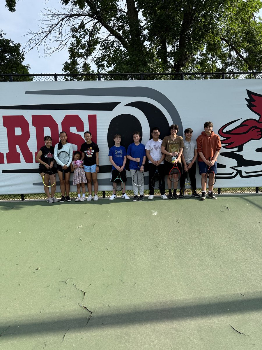 First morning of open courts! #lovetennis