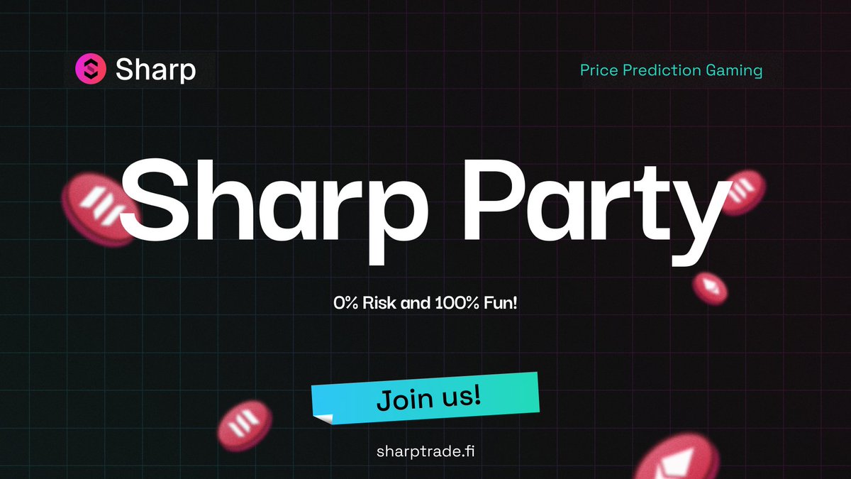 Sharp Trade (@sharptradefi) on Twitter photo It's so much fun. We're doing it again! 
Monday Sharp parties on <a href="/solana/">Solana</a> and @EclipseFnd, starting at 4 and 5 PM UTC. 🥳
Don't miss out!
Quick access links are below. 🔗👇 It's so much fun. We're doing it again! 
Monday Sharp parties on <a href="/solana/">Solana</a> and @EclipseFnd, starting at 4 and 5 PM UTC. 🥳
Don't miss out!
Quick access links are below. 🔗👇