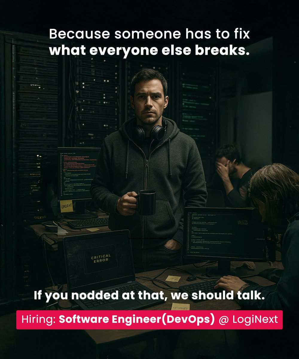 🚨🚨🚨#Hiring Alert🚨🚨🚨

If infrastructure is your playground and uptime is your love language, we’ve got just the role for you.

<a href="/LogiNext/">LogiNext</a> is hiring #SoftwareEngineers (DevOps) to keep the chaos under control, with style.😎

Apply: loginext.hire.trakstar.com/jobs/fk0uyt9/

#Careers