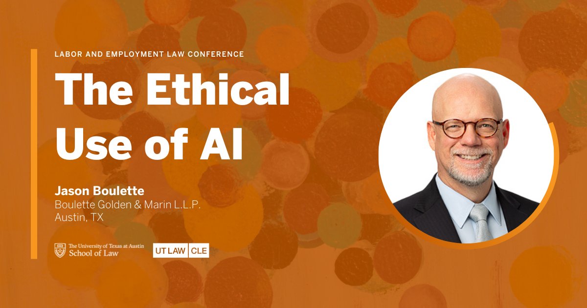 BouletteGolden's tweet image. Boulette Golden &amp;amp; Marin partner, Jason Boulette, will be presenting this Friday at the UTLawCLE's 32nd Annual Labor and Employment Law Conference—the premier program on employment law practice in Texas! Register now - utcle.org/conferences/EL…