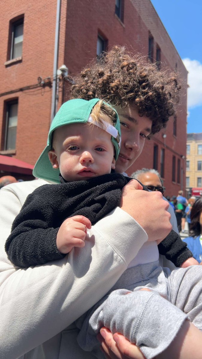 With the little nephew after the annual 5k Dolan Run 🔥