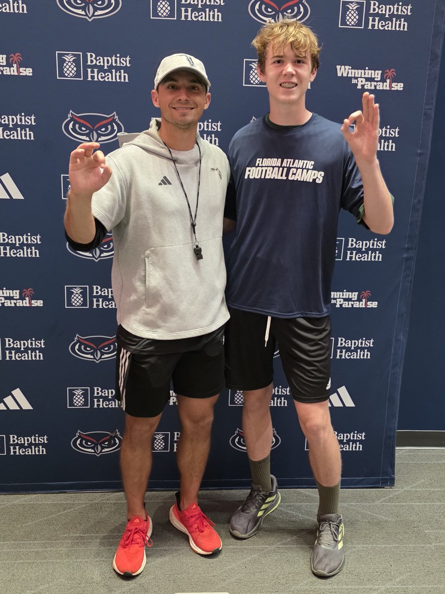 Brady Kramer (@bradyckramer) on Twitter photo Great time at the FAU specialist camp yesterday. Thank you <a href="/CoachSchov/">Tyler Schovanec</a> for the opportunity to compete and see the campus. Summer conditioning for <a href="/VieraHawks/">Viera Hawks Football</a> gets started today. <a href="/UprightKicking/">Upright Kicking</a> <a href="/coachtgulla/">Tony Gulla</a> Great time at the FAU specialist camp yesterday. Thank you <a href="/CoachSchov/">Tyler Schovanec</a> for the opportunity to compete and see the campus. Summer conditioning for <a href="/VieraHawks/">Viera Hawks Football</a> gets started today. <a href="/UprightKicking/">Upright Kicking</a> <a href="/coachtgulla/">Tony Gulla</a>