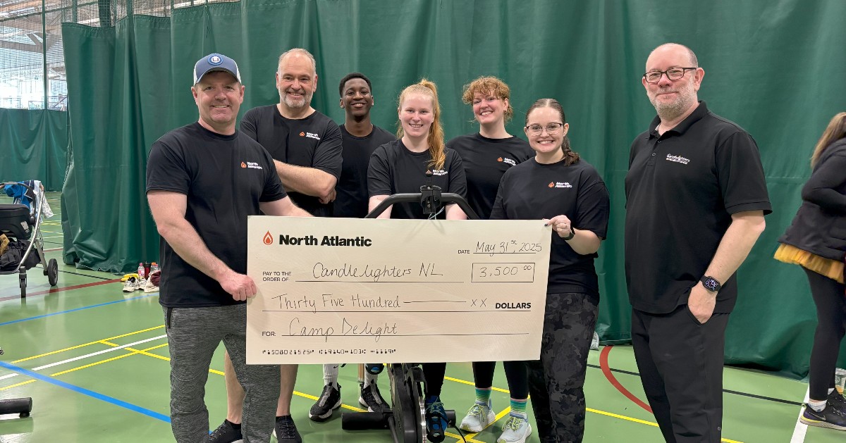 North Atlantic had a team participate in Spin for Camp Delight 2025. The team raised funds - which North Atlantic matched - for a total of $3,500! This event supports @candlelighternl Camp Delight and helps make a difference in the lives of children impacted by childhood cancer.