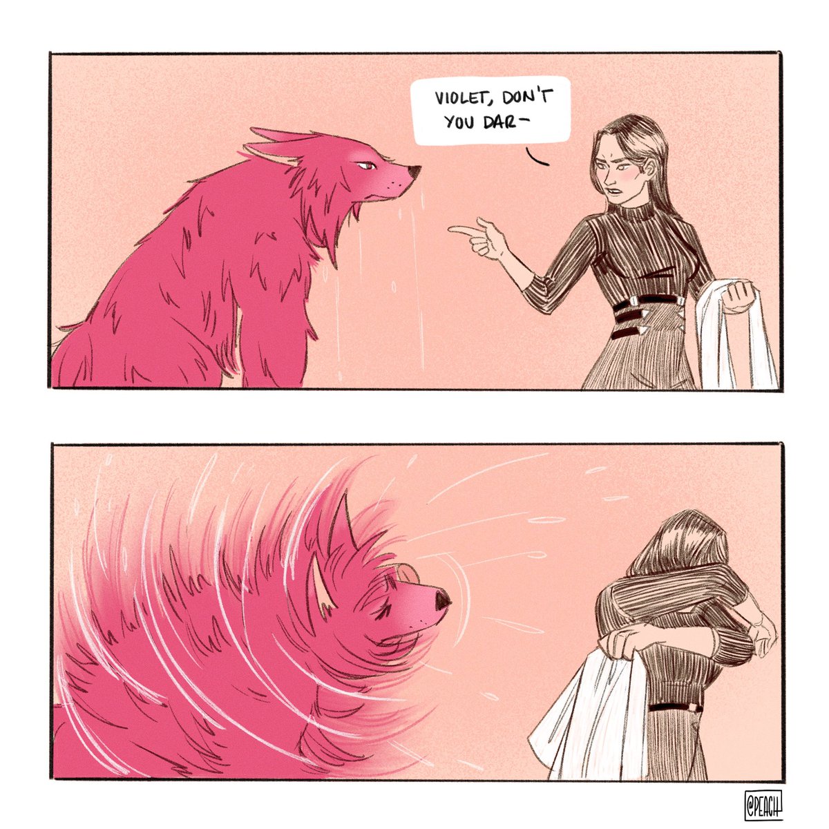 WOOF!

This one is for another amazing friend, Kestra, who requested werewolf Vi shenanigans from her Will to Persist AU 🐺