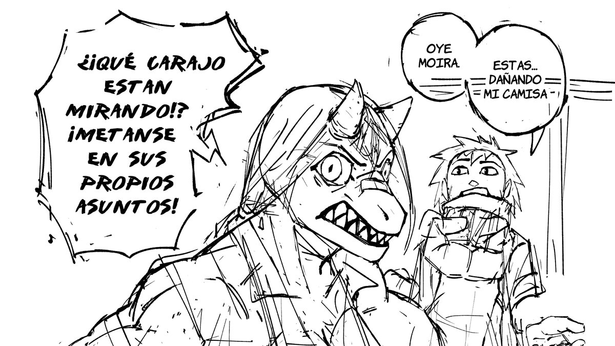 Boceto de uno de los siguientes dibujos