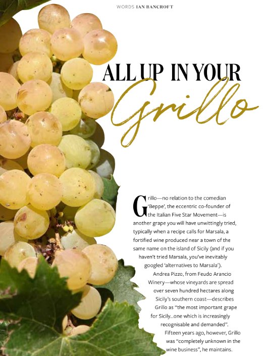 Ian Bancroft (@bancroftian) on Twitter photo My latest for <a href="/GlugMag/">Glug Magazine</a> is about #Grillo, the native Italian variety you've probably never heard of. Widely used in #Sicilian winemaking. #Wine #Italy My latest for <a href="/GlugMag/">Glug Magazine</a> is about #Grillo, the native Italian variety you've probably never heard of. Widely used in #Sicilian winemaking. #Wine #Italy